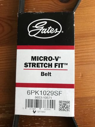 Correa alternador ford fiesta Micro V Stretch Fit 