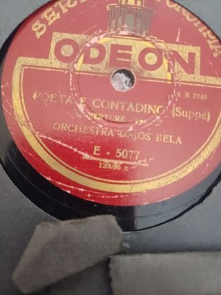 5 dischi 78 giri grammofono pathe' odeon columbia 