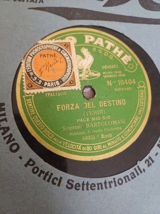 5 dischi 78 giri grammofono pathe' odeon columbia 