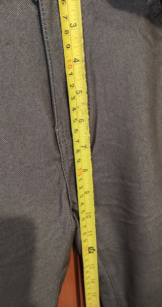 Pantaloni denim grigio/verdi, taglia 42