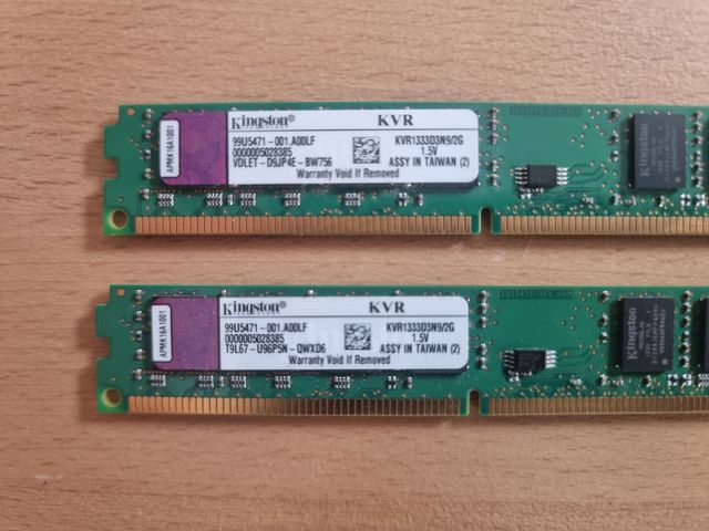 RAM DDR3 2GB X 2