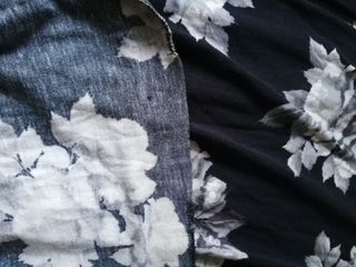 falda negra larga floral rosas s m