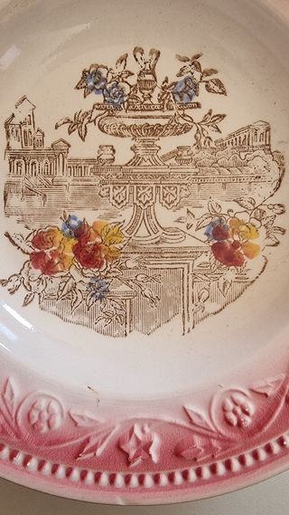 2 piatti antichi Musso Ceramiche Mondovì