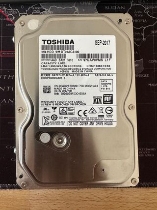 Disco Toshiba 1TB SATA