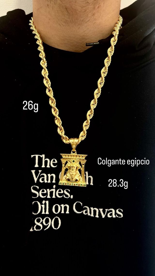 Colgante egipcio 28.3g Oro 18k NUEVO