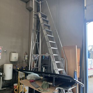 escalera de aluminio