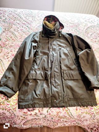 Chaquetón encerado lluvia