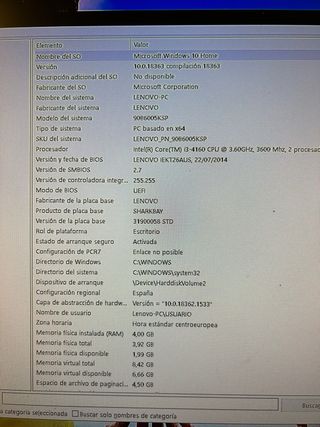 PC sobremesa i3.4160
