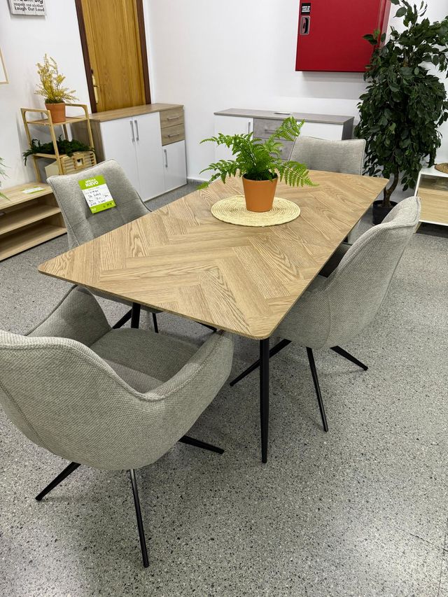 Mesa comedor extensible con 4 sillas - enviamos