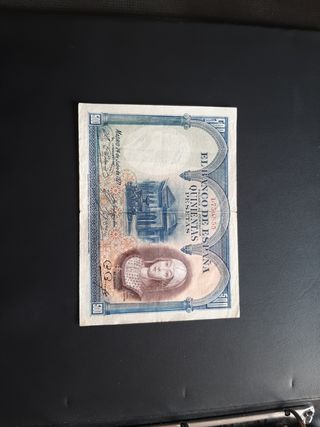 BILLETE ESPAÑOL DE 500 PESETAS DE 1927