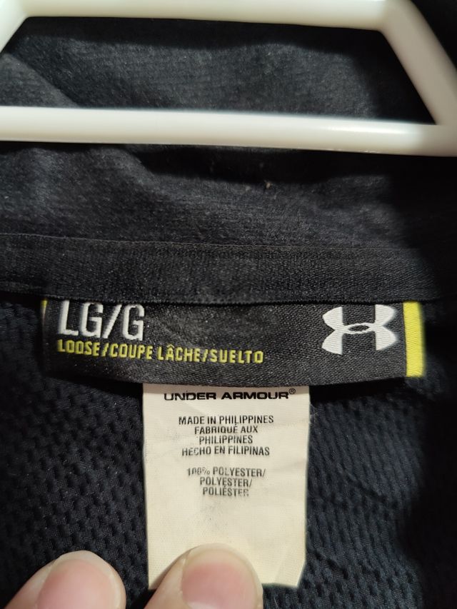 Cortavientos Under Armour negro XL