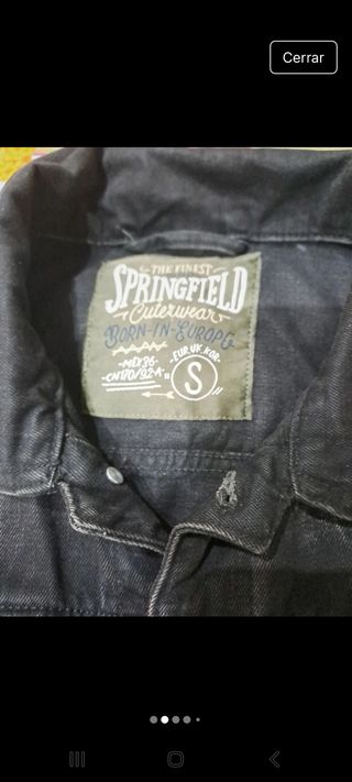 Chaqueta vaquera/tejana negra S