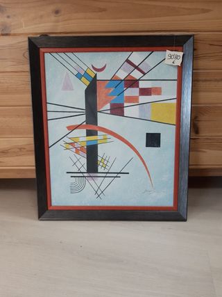 Pintura sobre lienzo enmarcada