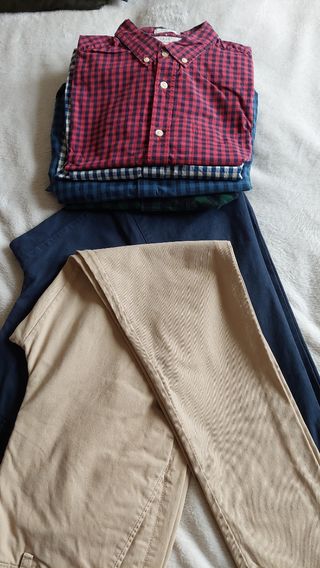 Pantalones chinos y camisas