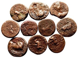 10 Monedas Antiguas - LOTE AA155-081991170 032 Q01