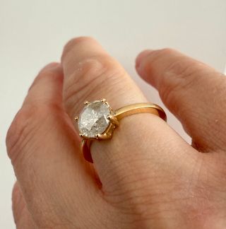 Anillo Oro 18k Con 1.79 Quilates Diamante Natural
