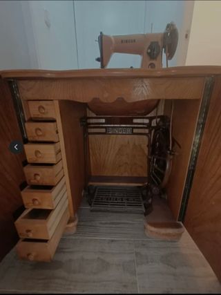 2 cajones máquina coser antigua