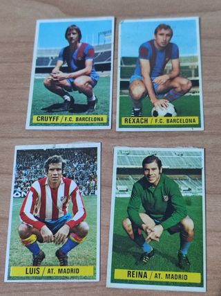 87 cromos sin repetir, temp 74-75 de Liga Este