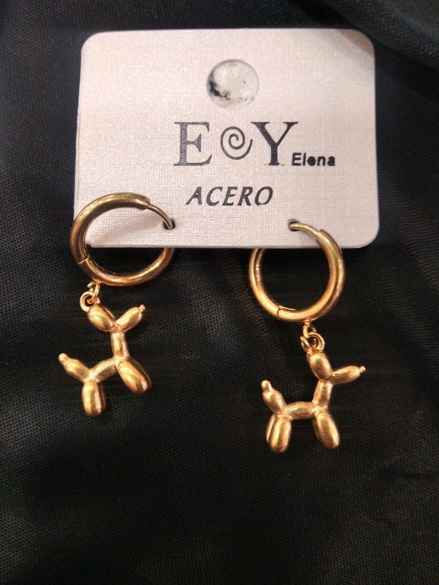 Pendientes de acero inox.
