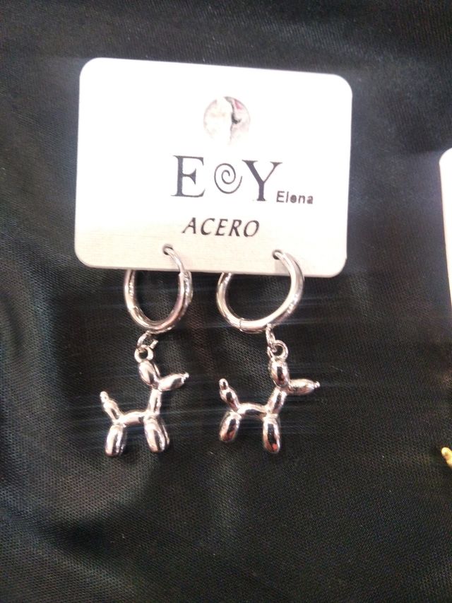 Pendientes de acero inox.