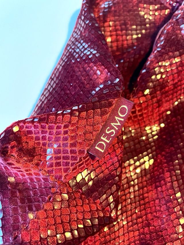 Desmo borsa in tessuto rosso