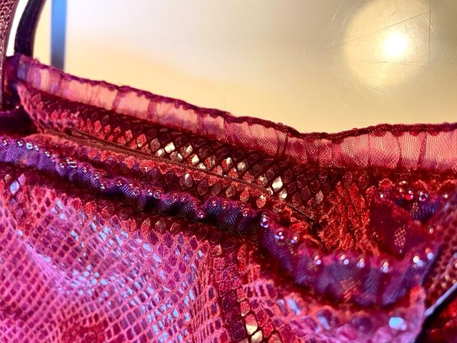 Desmo borsa in tessuto rosso