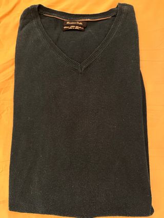 Jersey Massimo Dutti Seda Cashmere y algodón Verde