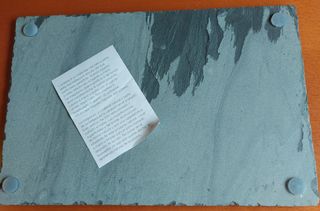 Juego cuchillos AMC para quesos y bandeja pizarra