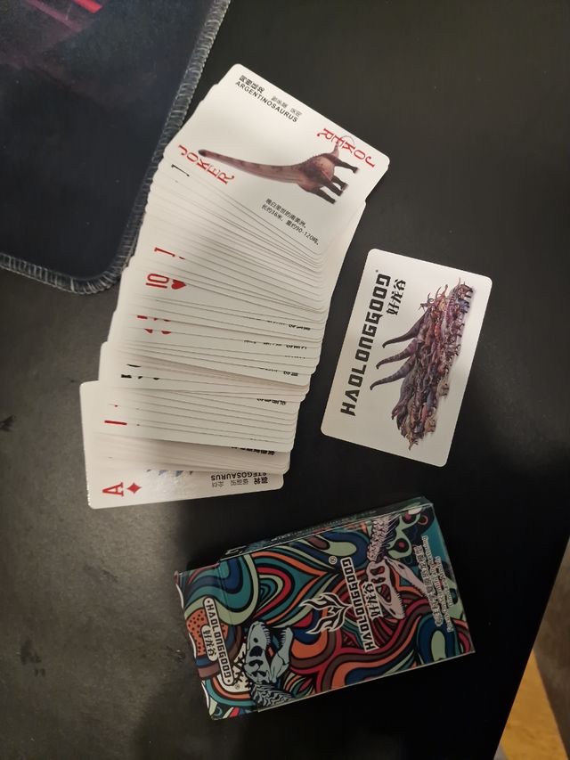 Cartas poker dinosaurios