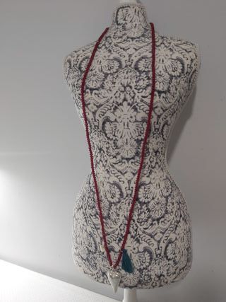 Collar largo estilo Zara con Cristales Facetados