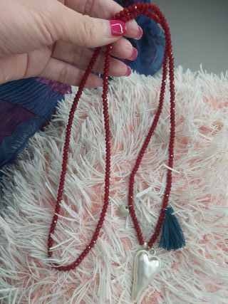 Collar largo estilo Zara con Cristales Facetados