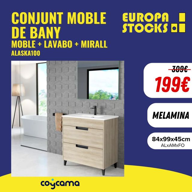 MUEBLE DE BAÑO COMPLETO ALASKA100