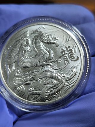 Moneda 1 Onza Plata DRAGON CHINO JODY CLARCK