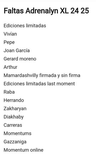 Cromos Adrenalyn XL 24 25