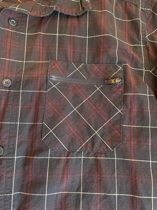 Camisa cuadros manga corta