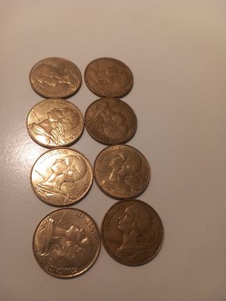 Monete 20 centesimi Francia anni 60-90