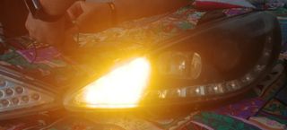 Faros luz diurna o led peugueot 206