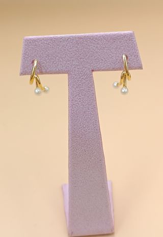 Pendientes de oro de 18kt.