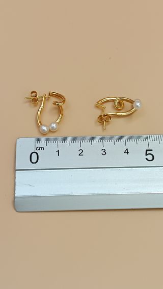 Pendientes de oro de 18kt.