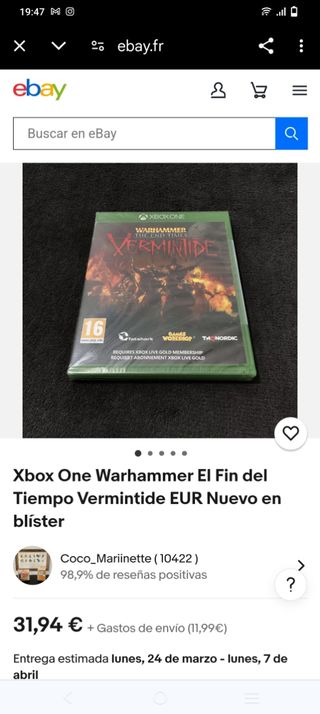 XBOX ONE WARHAMMER the end times, PRECIN