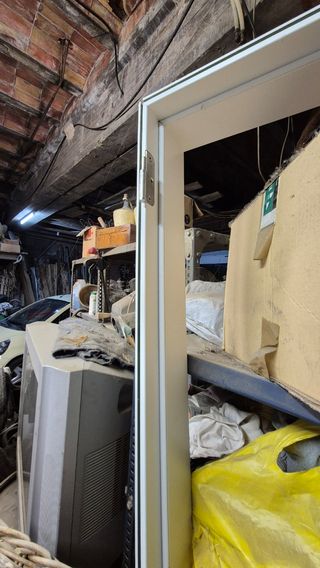 Puerta madera maciza lacada blanca nueva 211x88.