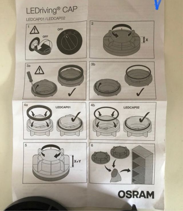 Juego tapas faro H7 LedVw Passat 3C/B720102015