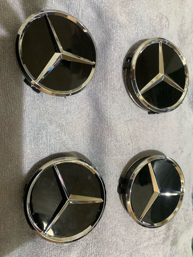 Tapabujes logo estrella mercedes 75mm