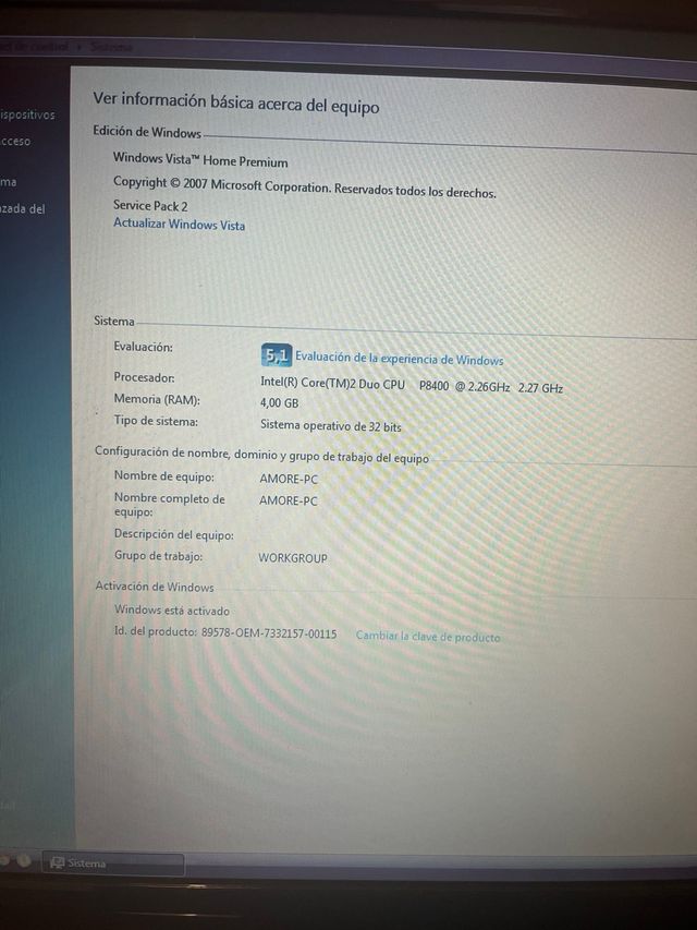 Ordenador portatil packard bell