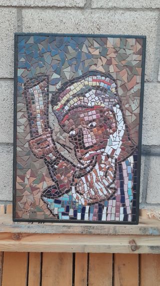 Mosaico israelita sobre tablero