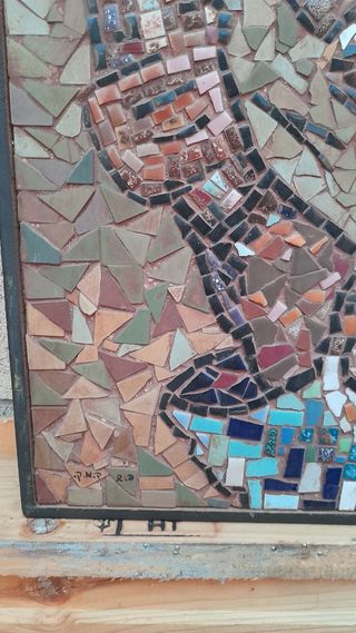 Mosaico israelita sobre tablero