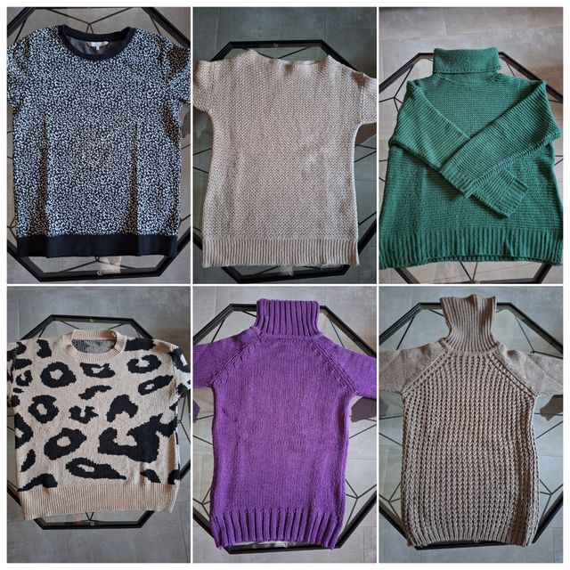 Lote de 6 jerseys y sudadera variados talla S