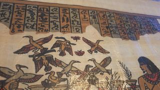 Pintura en Papiro Egipcio