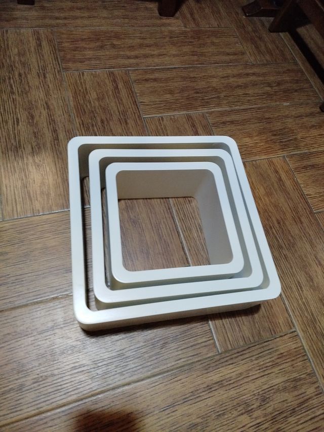 Estanterías de pared lote de tres