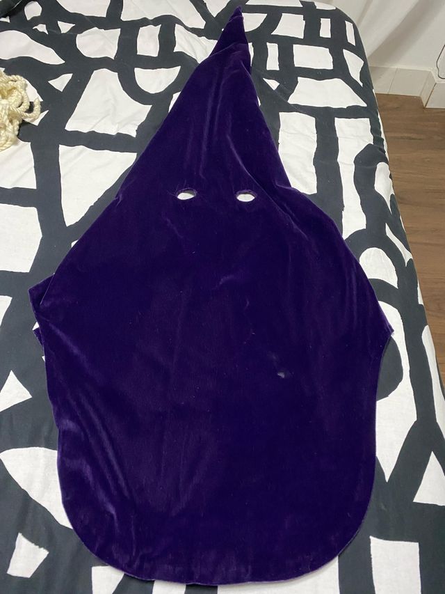 Antifaz nazareno de terciopelo